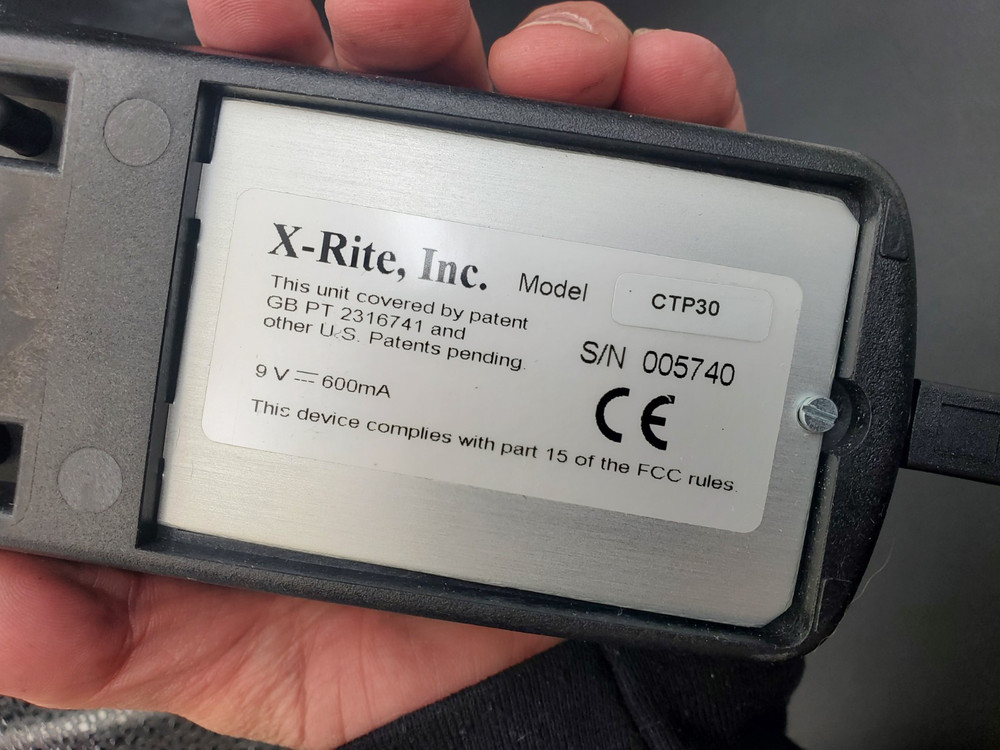 X-Rite X-riteDot CTP30 Plate Meter reader Xrite ccDot Dot