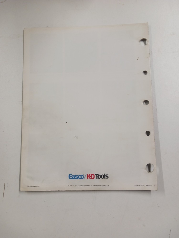 Vintage Tool Catalogs, Information Sheets, used