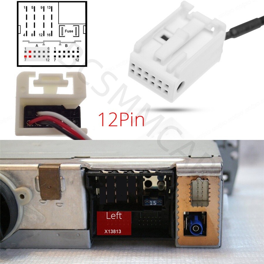 Car Bluetooth Module AUX Audio Cable Adapter Fit For BMW E60 2010 E63 E64 E61