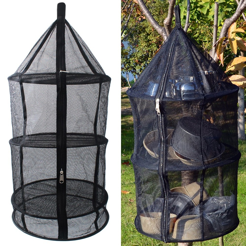 Herbs Drying Beans for Buds Folding Net Foldable Closed Zipper Mesh