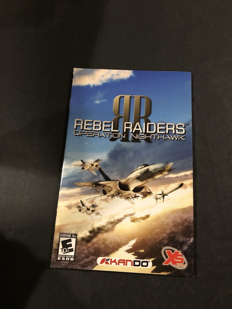 rebel raiders operation nighthawk ps2 Manual only