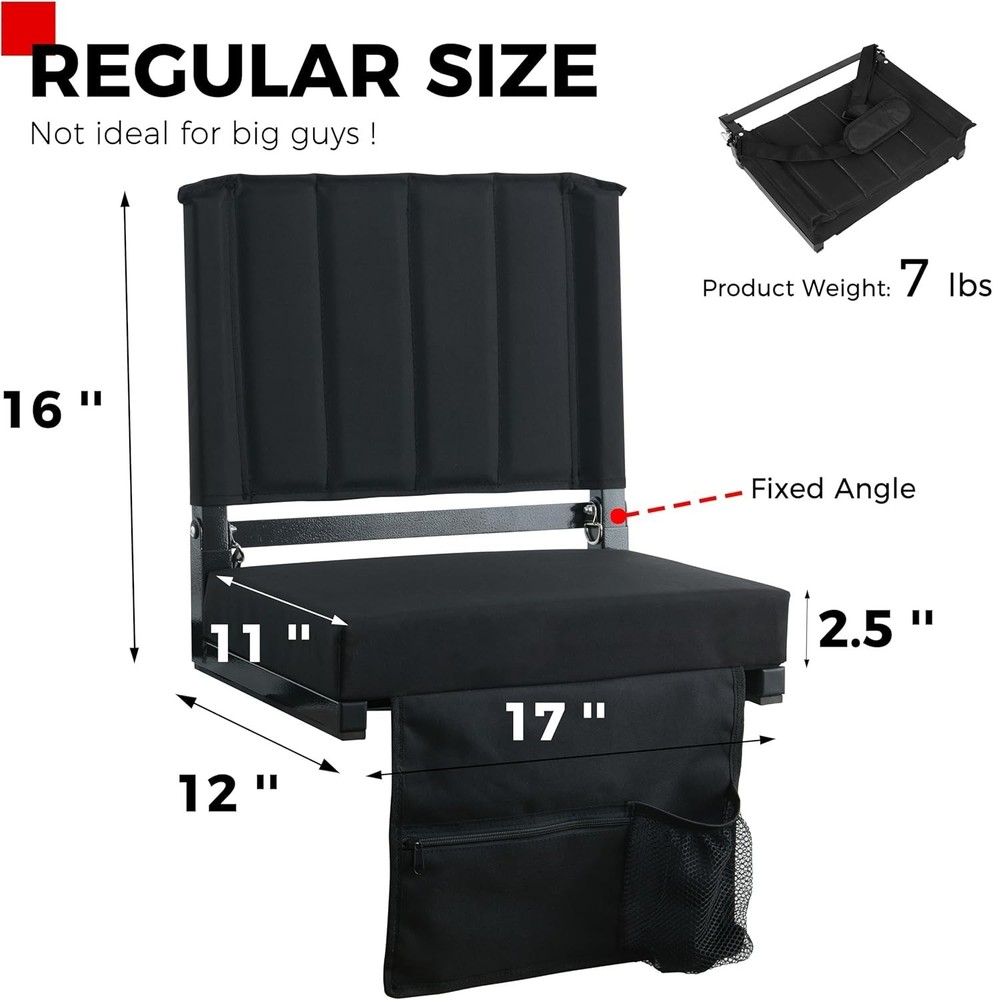 Foldable Stadium Seat, Cushion for Bleachers