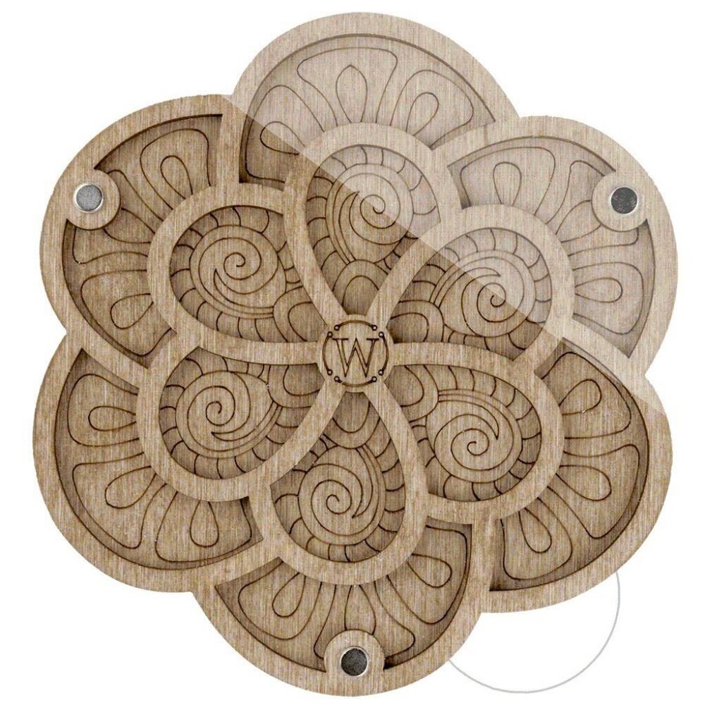 Plywood Bead Organizer Multiple cells Needlework storage organizer