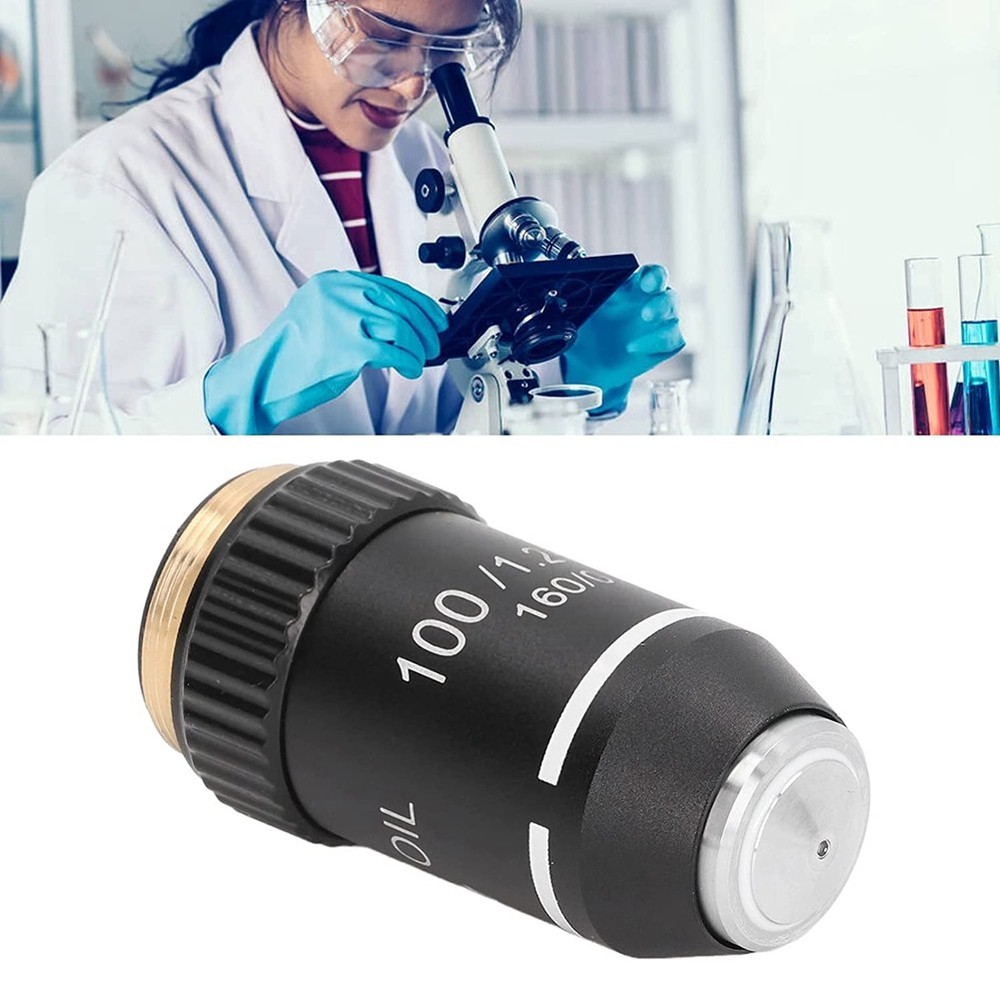 Biological Microscope Objective, 195 Achromatic Black Objective 100X 9947