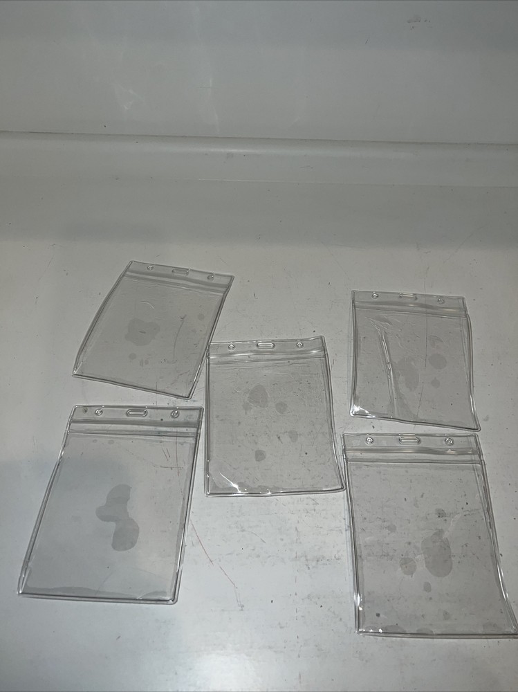 5PCS Clear Card Protector 4×3 , Waterproof