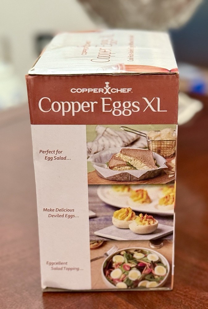 New In Box: Copper Eggs XL - Egg Cooker - by Copper Chef -