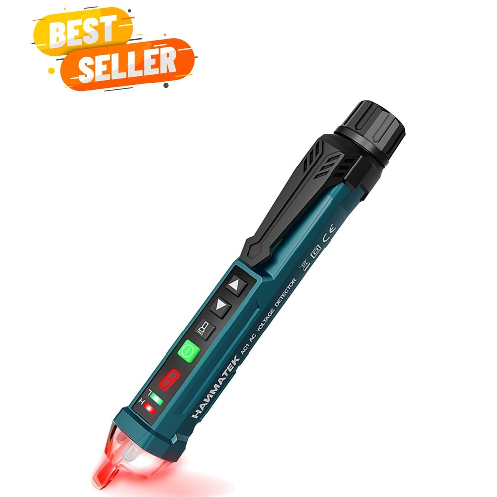 Versatile 12V-1000V Voltage Tester Pen with 9 Adjustable Gears & Auto Power Off