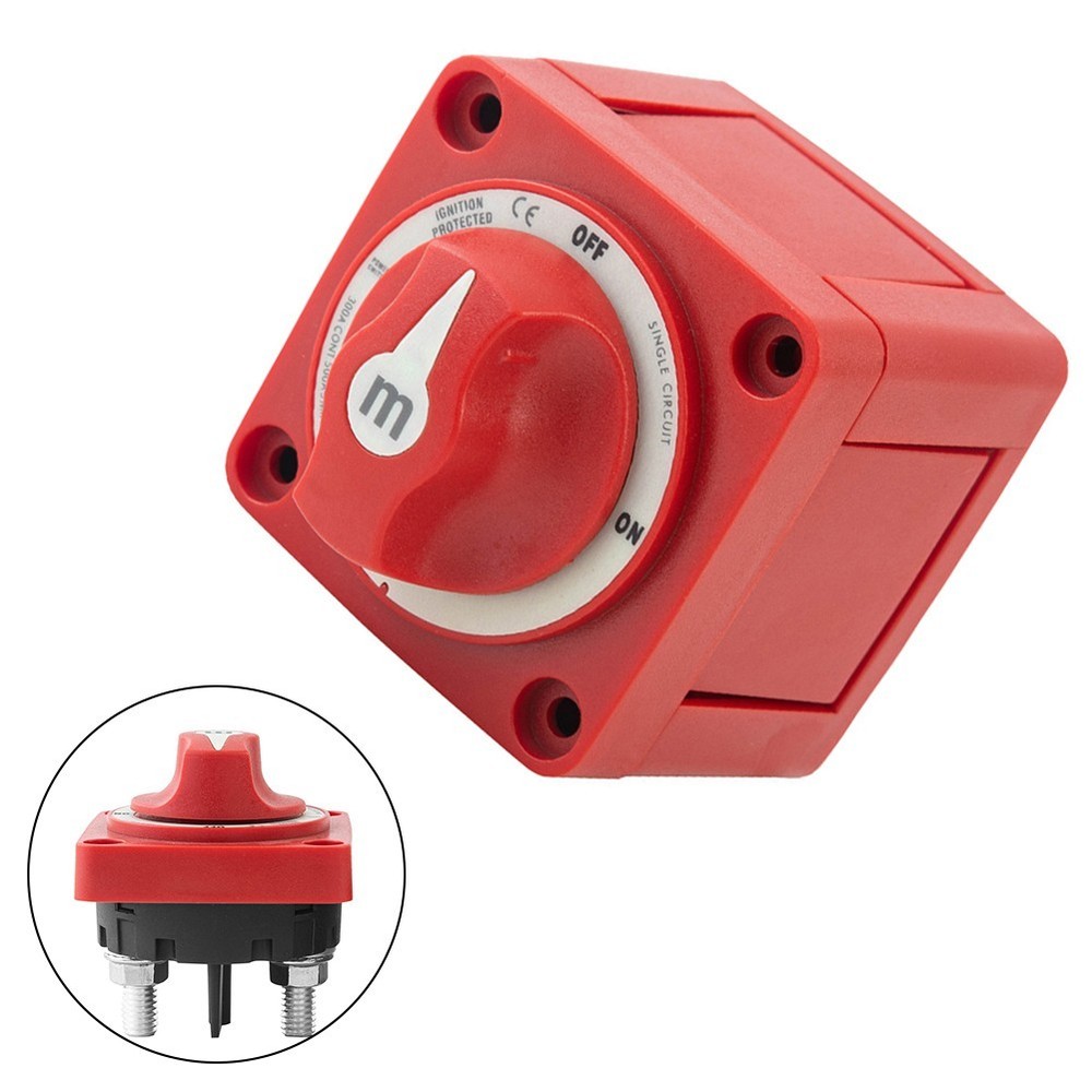 Marine Grade Battery Switch with Tinned Copper Studs and Easy Mounting
