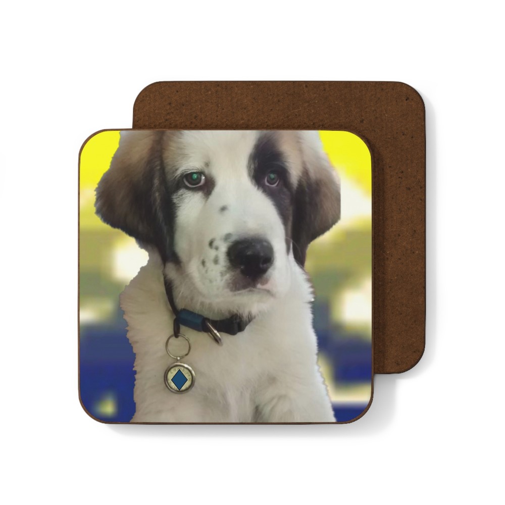 Hardboard Back Puppy Coaster