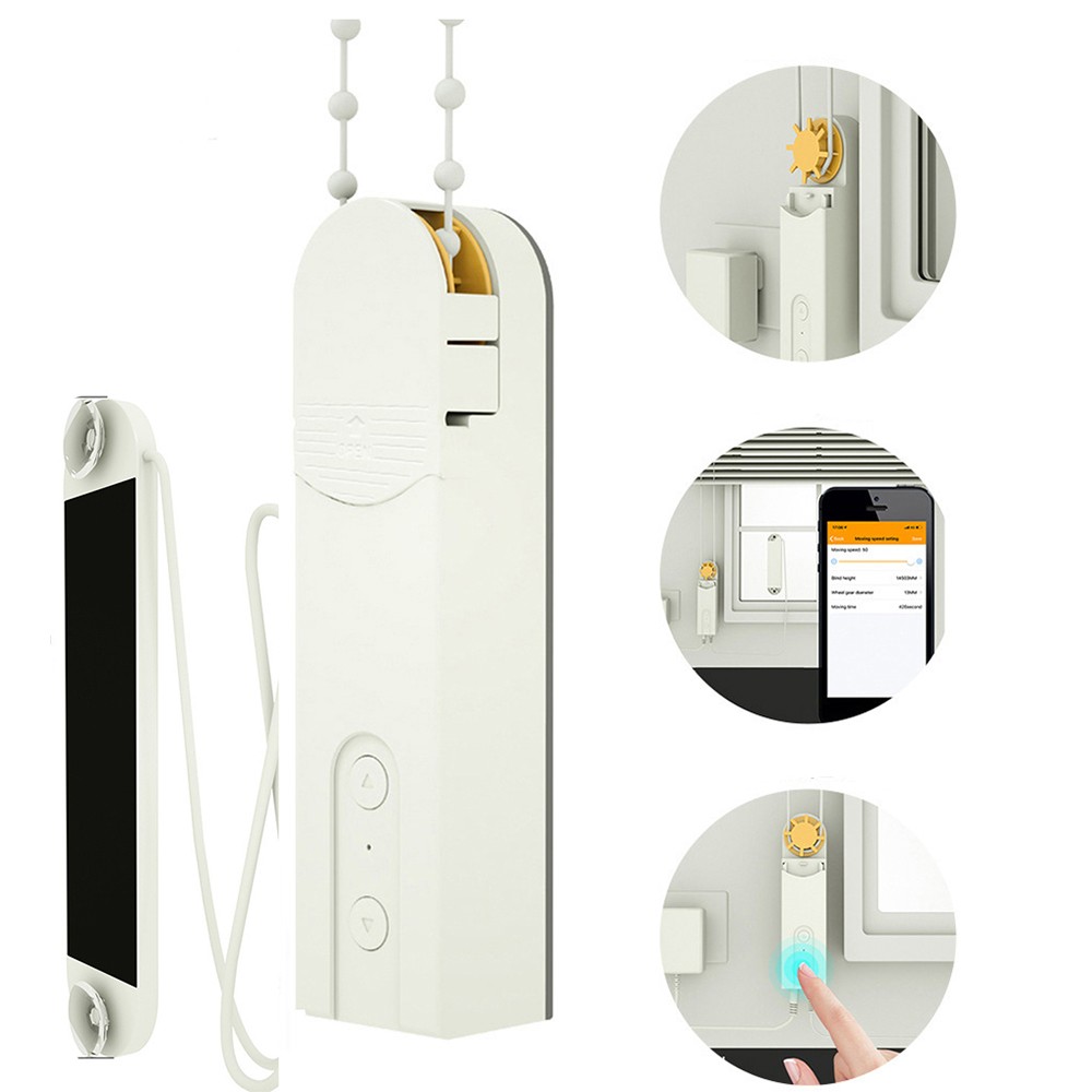 Smart Curtain Motor Roller Blinds Shutter Drive DIY With Solar Panel NEW