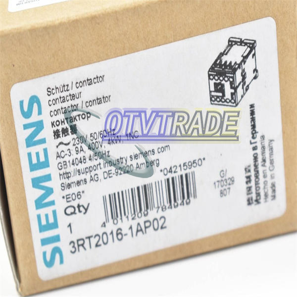 ONE Siemens Contactor 3RT2016-1AP02 NEW
