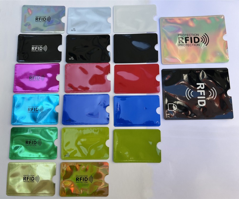 RFID Sleeve Debit/Credit Card Passport Protector Colored Blocking Holder