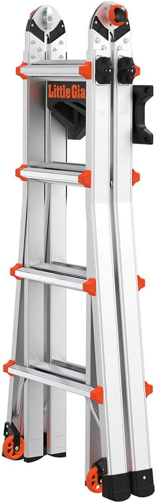 Systems 15097 Ladder Storage Rack, Black/Orange