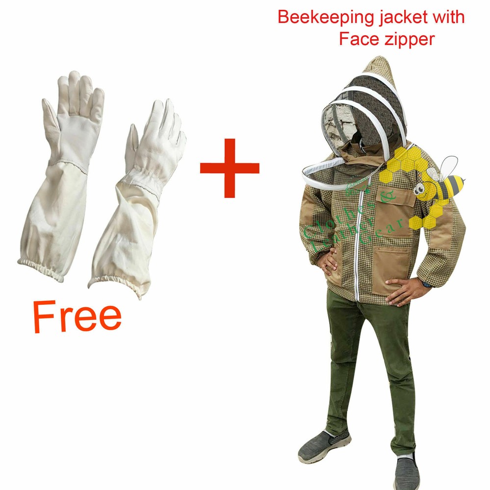 Beekeeping Ventilated Jacket Protection Beekeeper with Fency veil