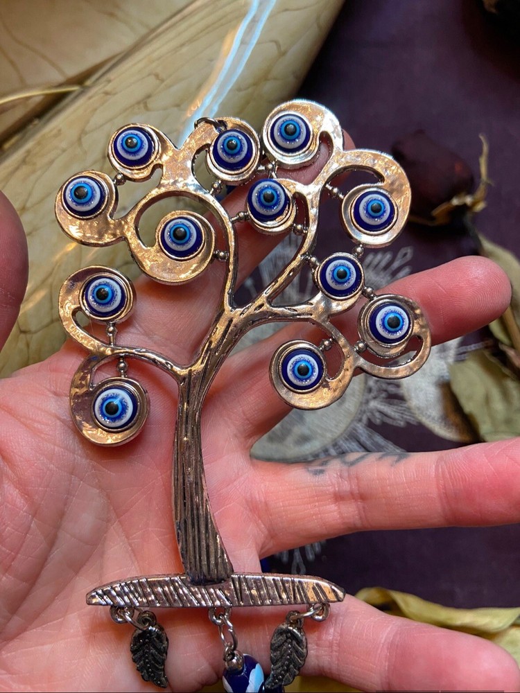 Tree Evil Eye Hanging Charm, Metaphysical, Witchcraft, Protection