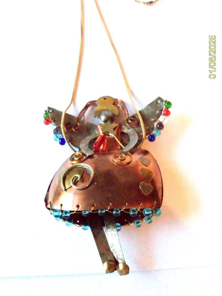 Handcrafted Copper Angel Necklace
