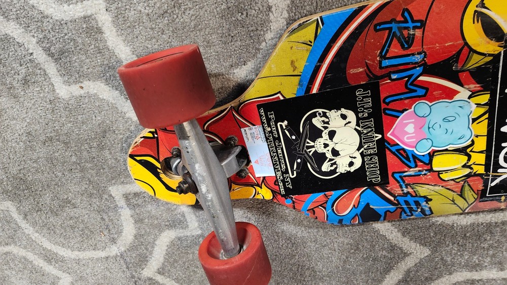 Drop-Through Rimable Longboard Skateboard Complete w/ Wheels & Trucks 41" Long