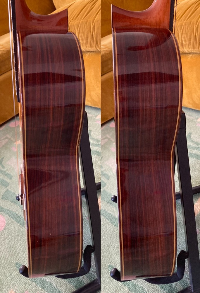 Mitsuru Tamura classical guitar No. 1500 – 1976 – solid wood, signed