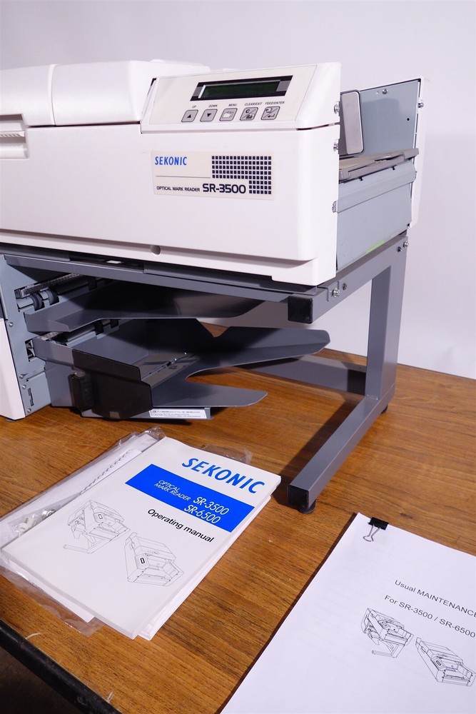 Sekonic SR-3500 OMR Optical Mark Reader + Stacker / Excellent