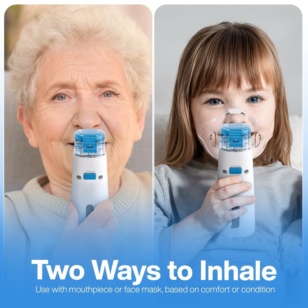 Portable Nebulisation Device – 3 Modes, Auto-Clean System, Quiet & Rechargeable