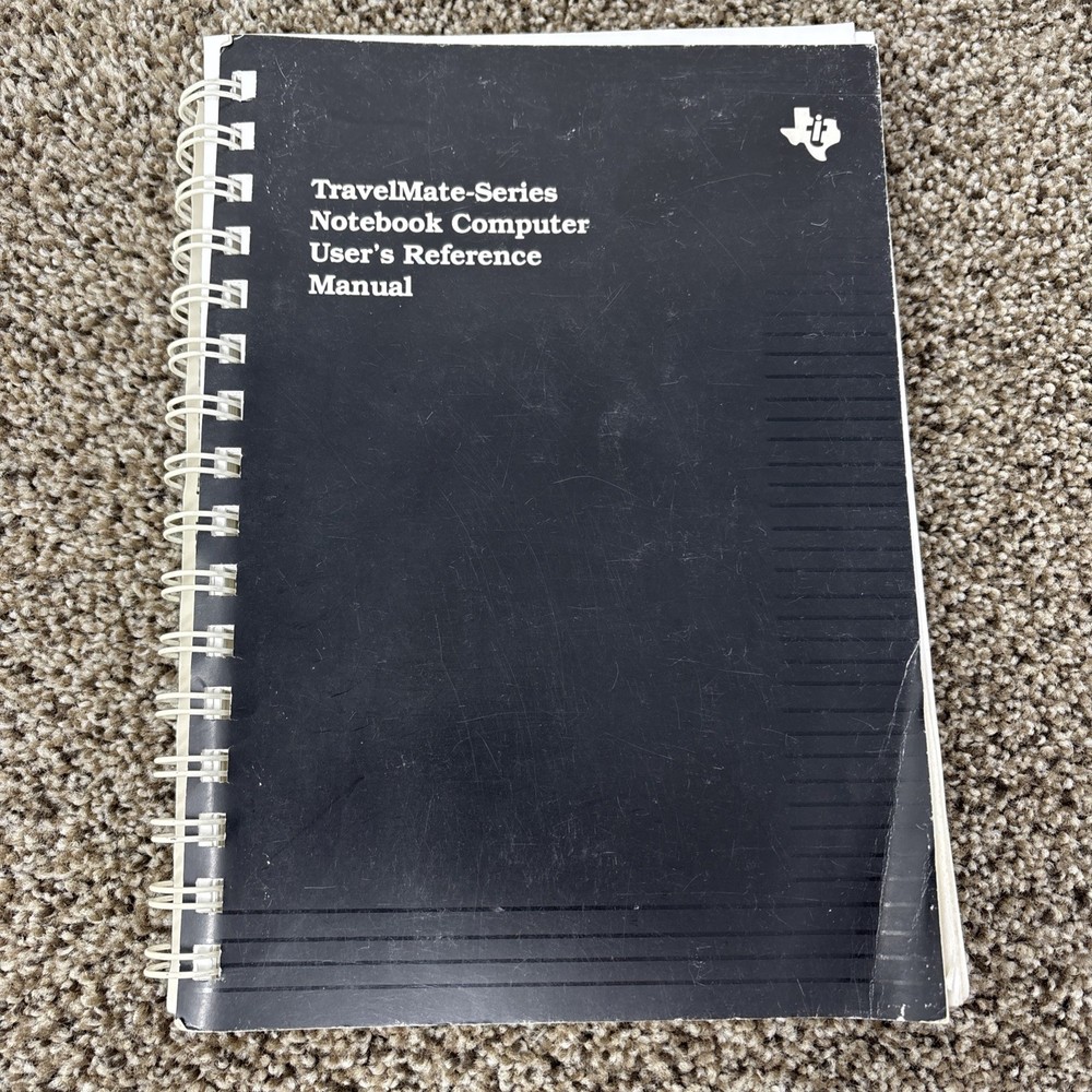 Ti Travelmate-series Notebook Computer Users Reference Manual Ti 2581179-0001