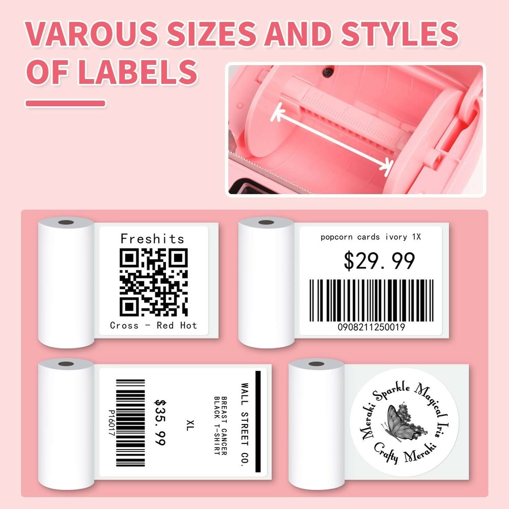 Phomemo M110 Label Maker Portable Bluetooth Thermal Sticker Label Maker Printer