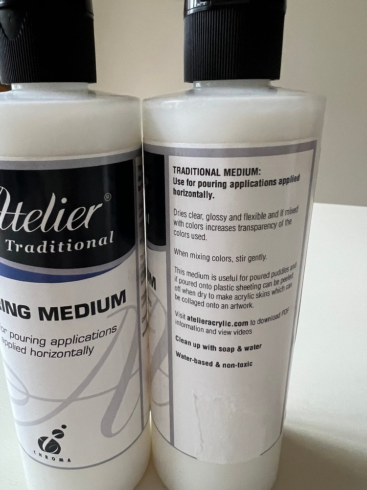 Atelier Pouring Medium by Chroma, 8.4 oz. Bottles - 2 Pack
