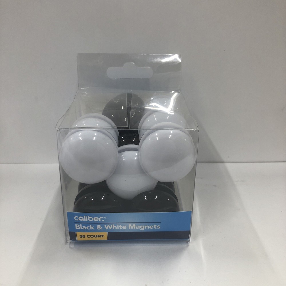 Black & White Magnets 30ct