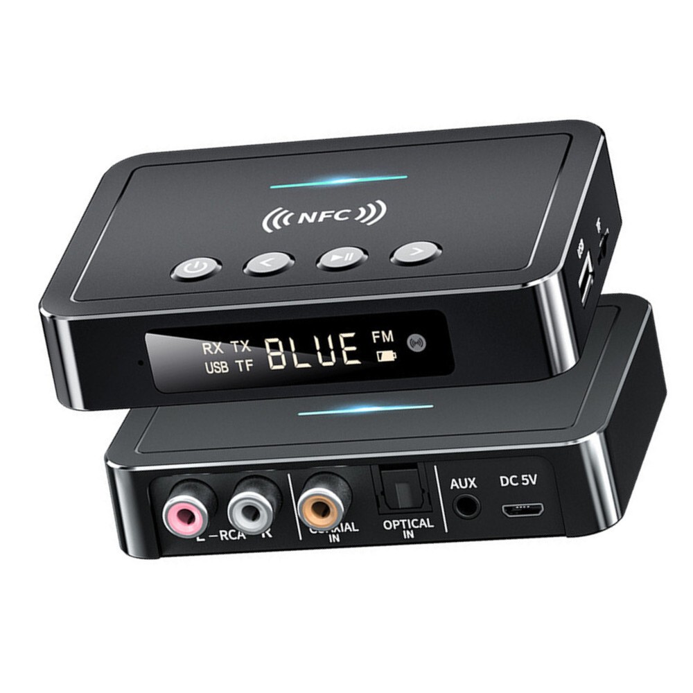 NFC Multi-Function Wireless Bluetooth 5.0 Transmitter Receiver Adapter 3.5mm AUX