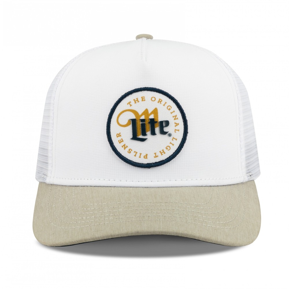 Miller Lite Original Lite Beer Patch Adjustable Hat White