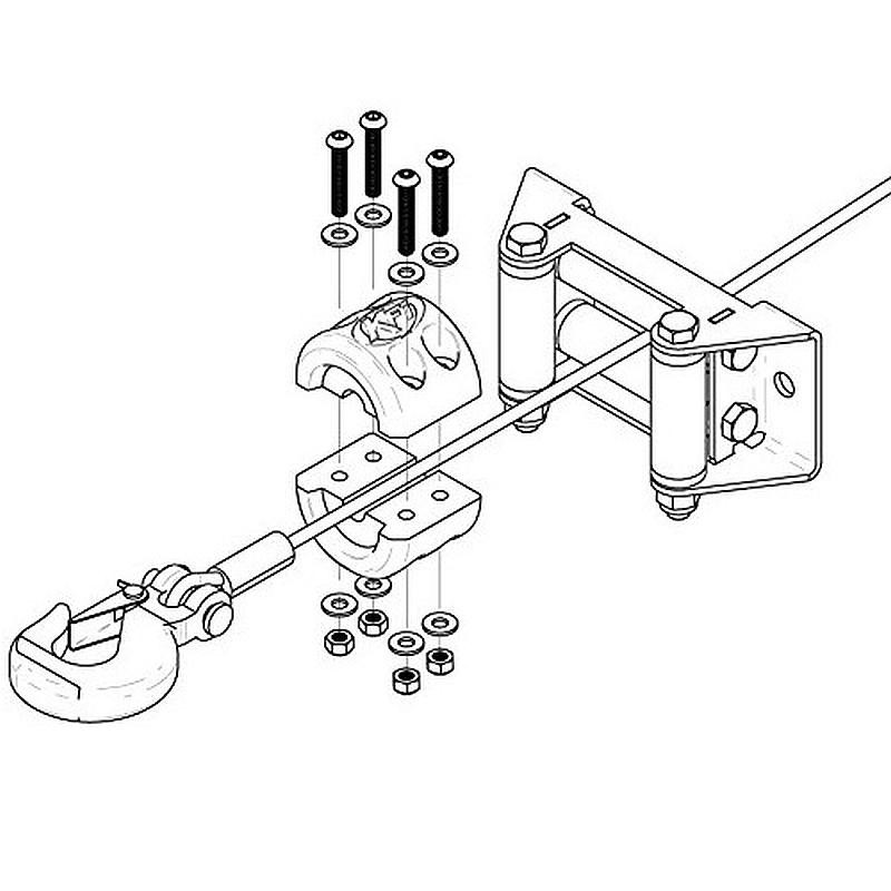 KFI ATV Winch Cable Hook Stopper Bumper Rubber Cushion