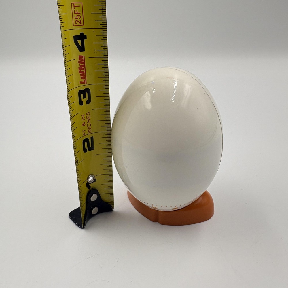 Joie Egg Kitchen Timer White Plastic Mechanical 60 Minute Chicken Cute Design