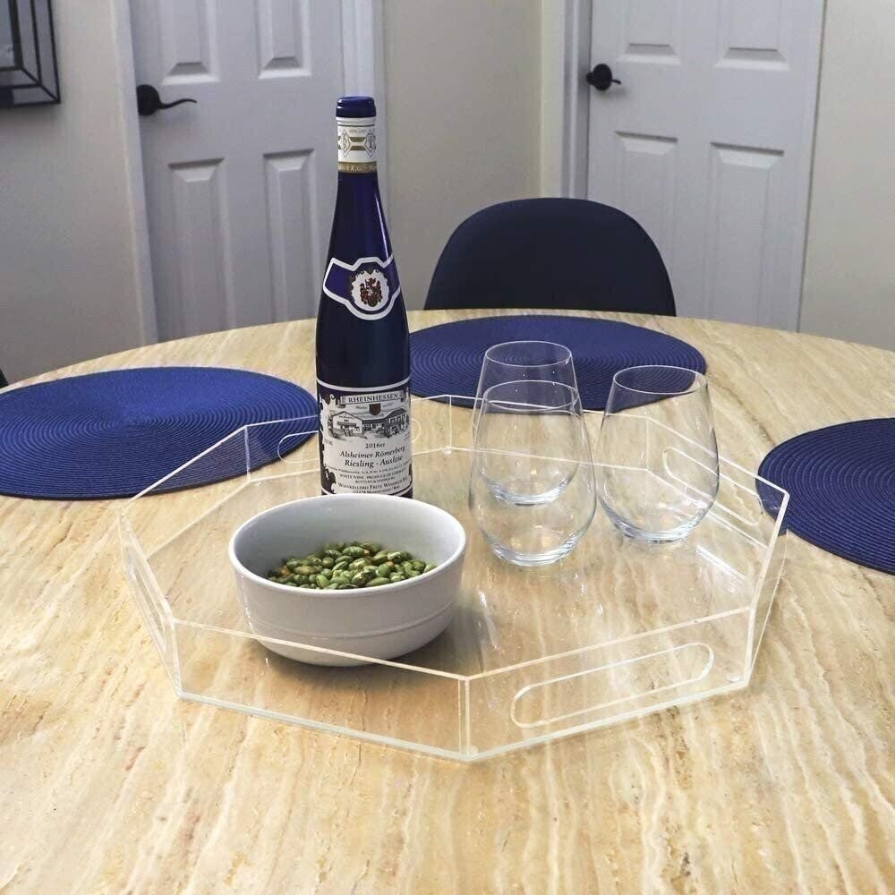 Isaac Jacobs Acrylic Tray with Cutout Handles
