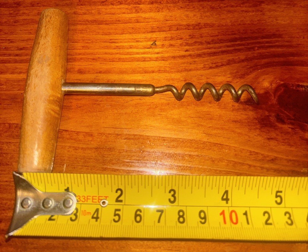 Vintage Wooden Handle Corkscrew