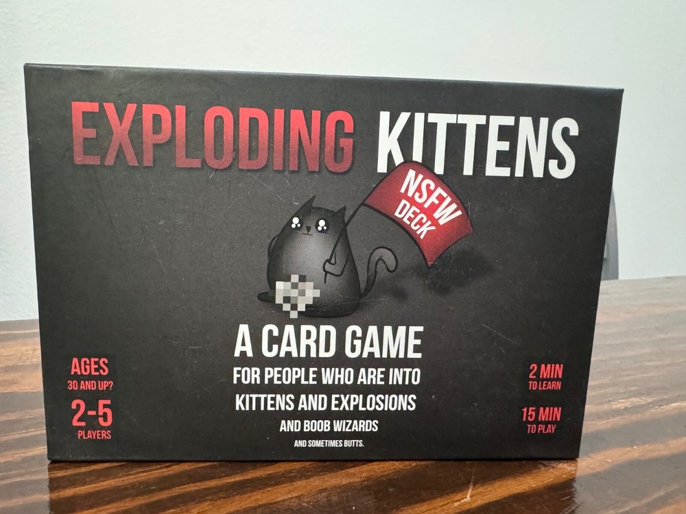 Exploding Kittens Game Deck NSFW Edition