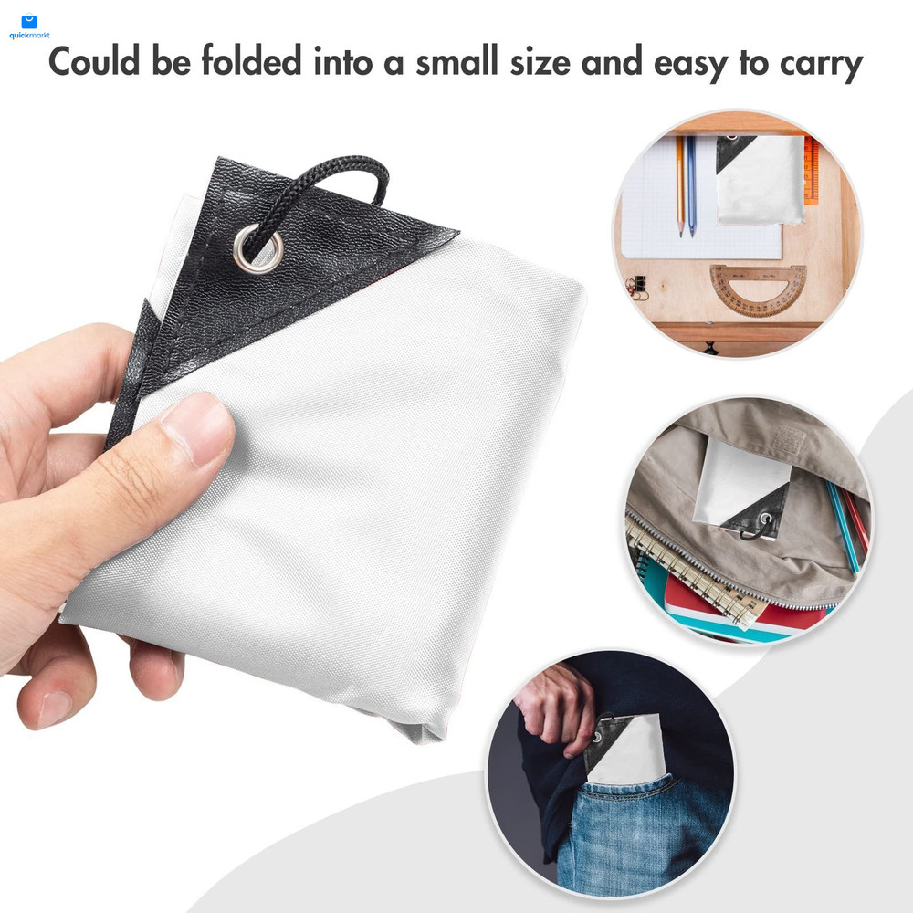 IKAYAS 6 Pcs Drawstring Bags Bulk White Backpack, 6 Pack,
