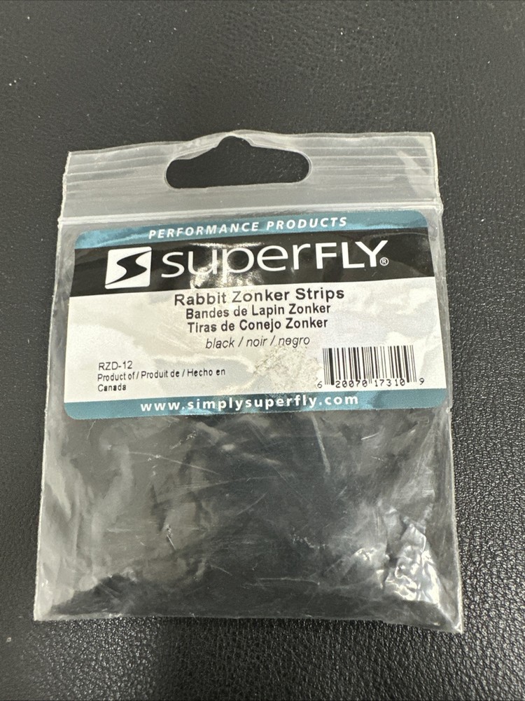 3 Piece Variety Pack Superfly Rabbit Zonker Strips