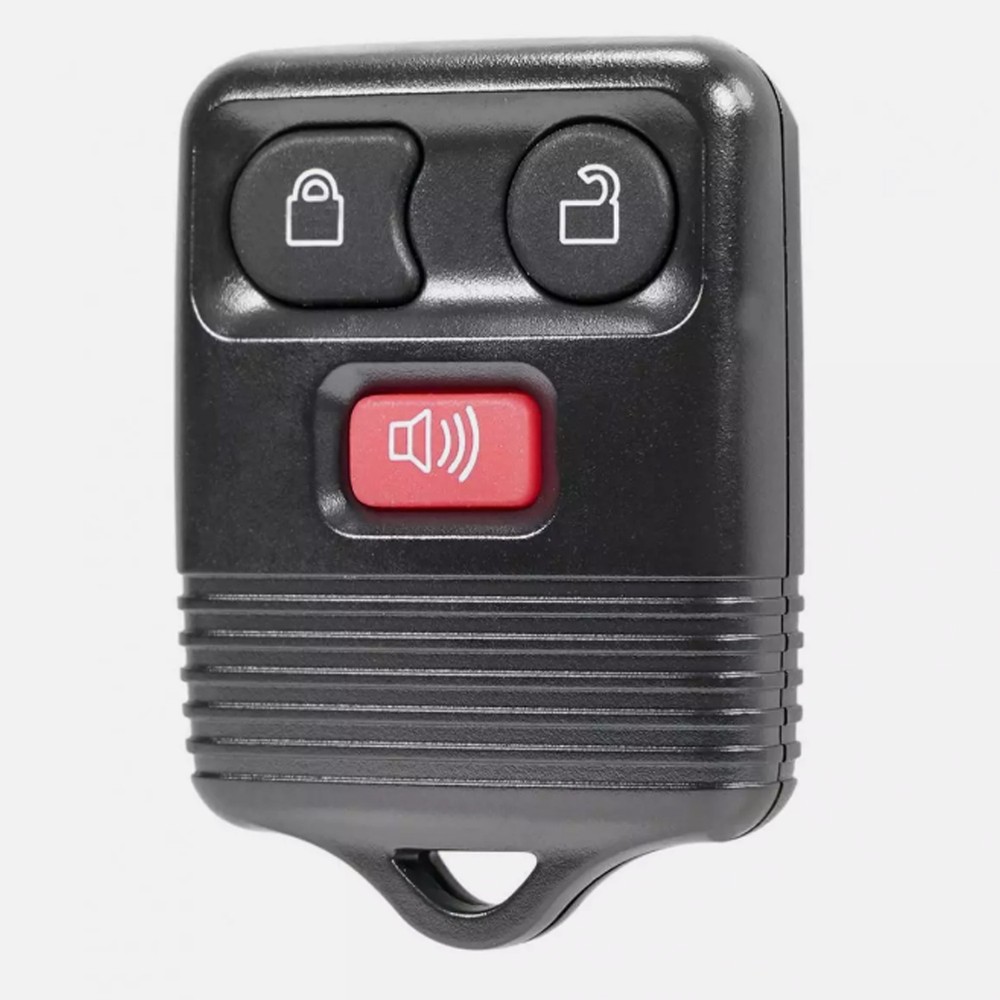 Black 3 Button Keyless Entry Replacement Key Remote Fob Shell Case Fit for Ford