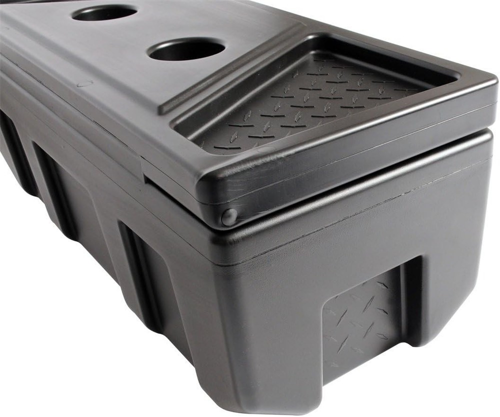 Versatile Poly Plastic Tool Box - 3.6 Cu Ft, Lightweight with Security Features