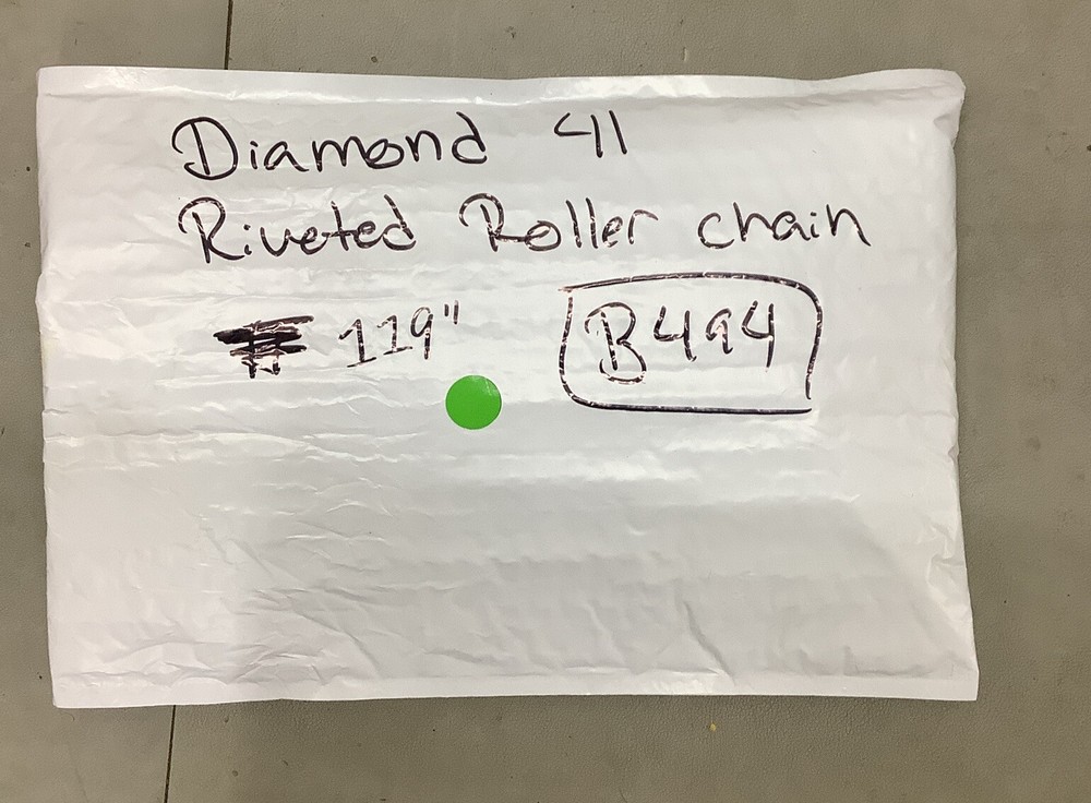 Diamond 41 Riveted Roller Chain ~119" (b494)