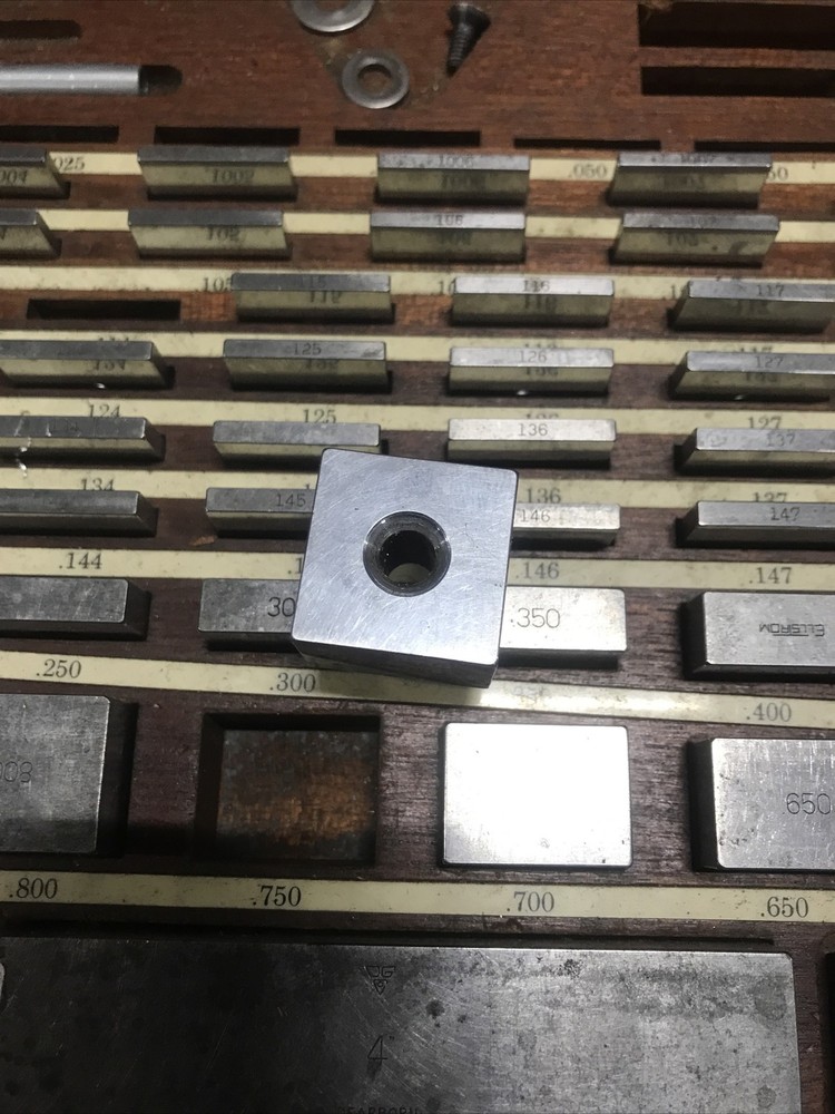 ELLSTROM DEARBORN RECTANGULAR GAGE BLOCK SET 75 PCs Broken Lid