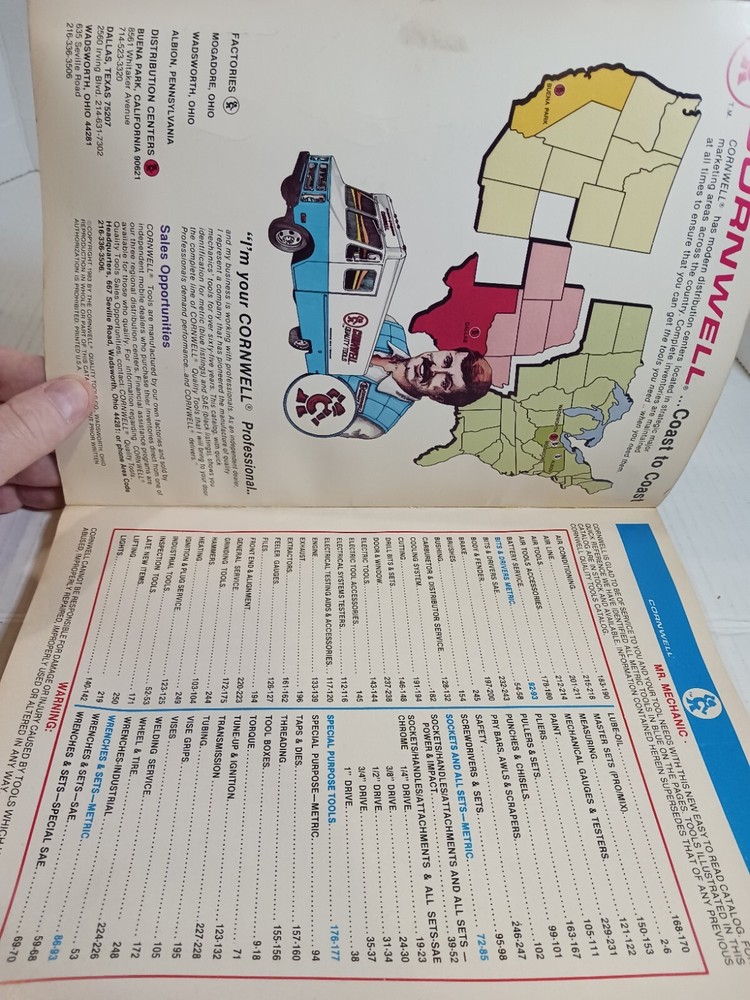 1963 Cornwell Tool Catalog. A84.
