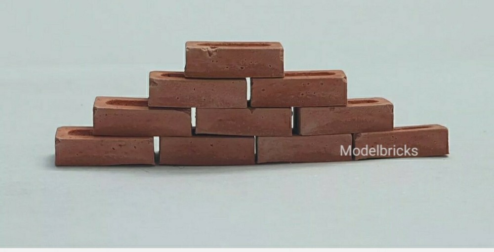 200 1:24th Scale Miniature Dolls House War Gaming Model Railway Diorama Bricks