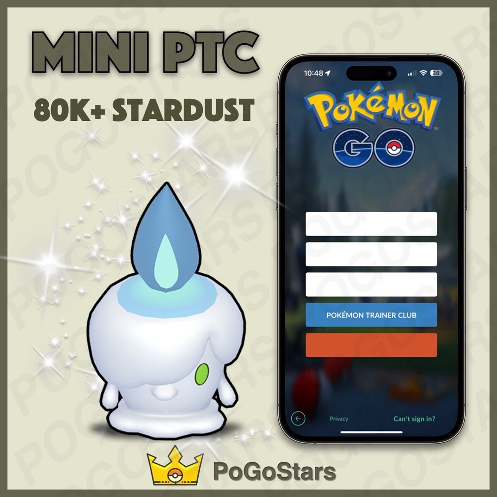 Pokémon Go - Shiny Litwick - Mini PTC 80K Stardust✨Read Description✨