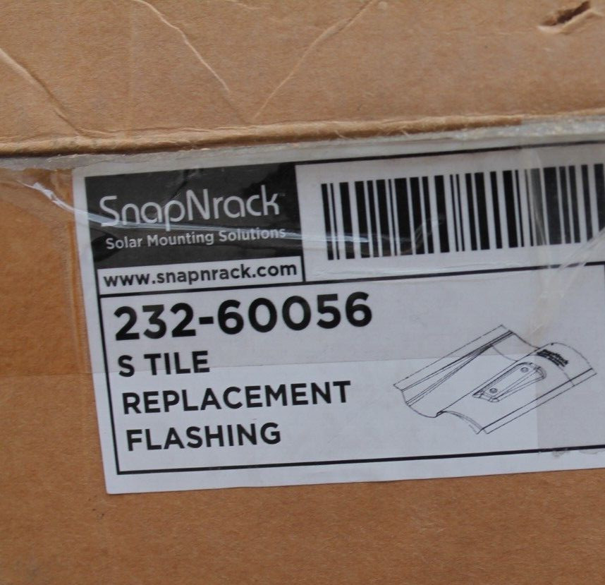 SNAPNRACK 232-60056 TILE HOOK REPLACEMENT FLASHING S