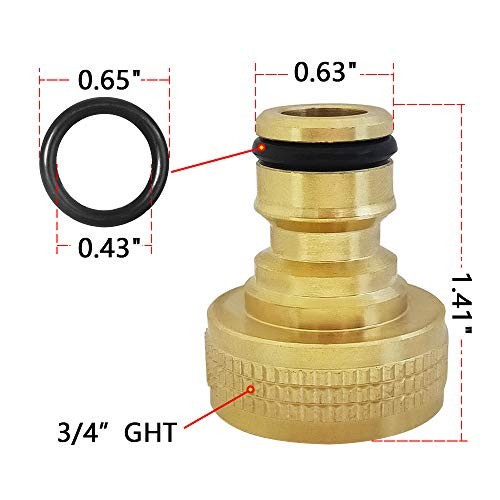 Garden Hose Quick Connect Solid Brass Quick Connector Garden Hose 2 Sets