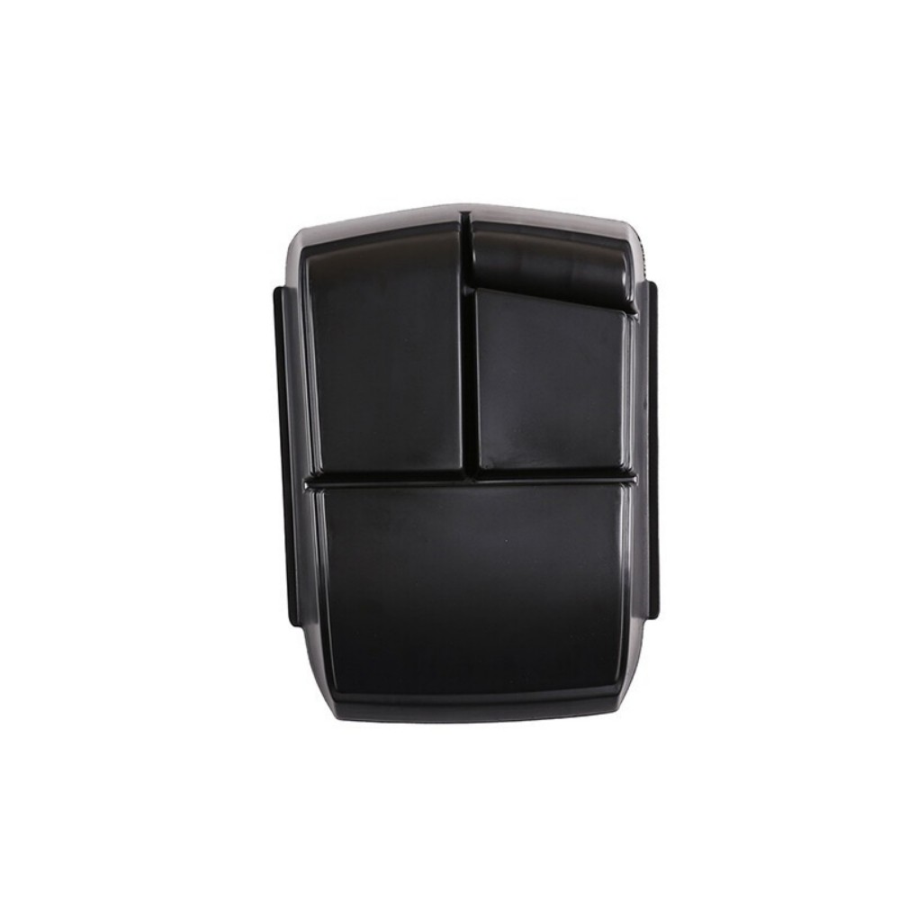 For Cadi*llac XT5 Black ABS Central Control Bottom Storage Box Suede ←