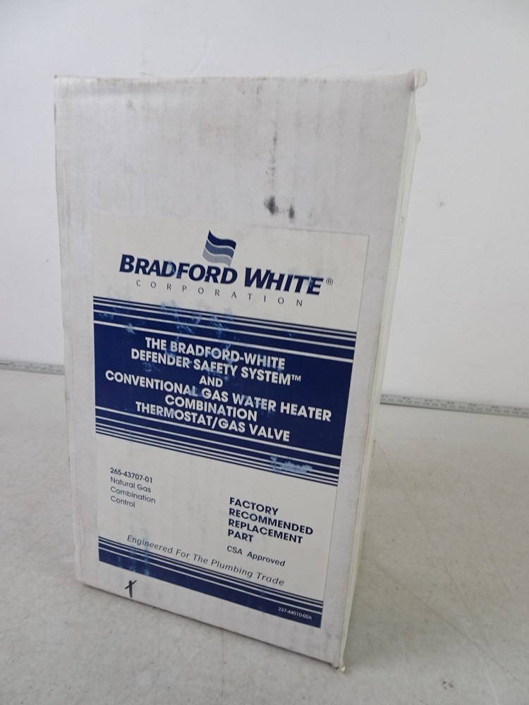 265-43707-01 222- 43707-01A Bradford White Water Heater Gas Valve (New)