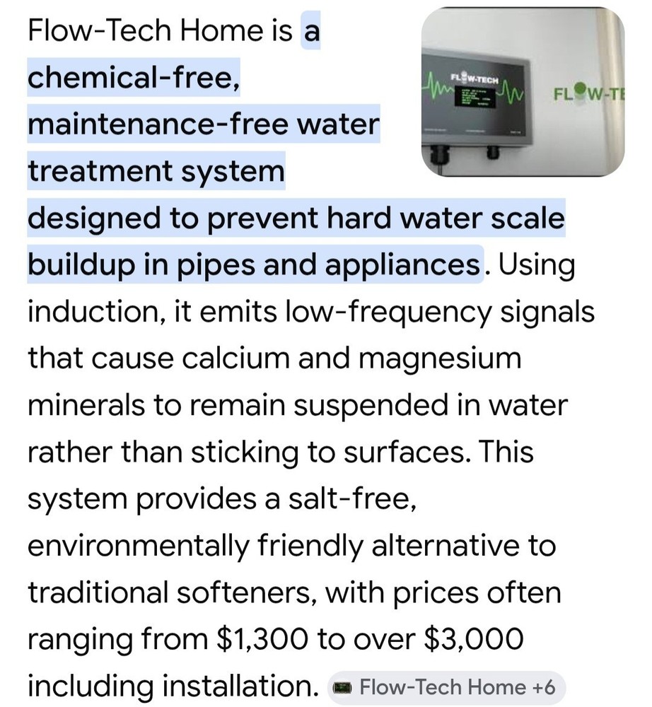 Flow-Tech Home MAX Anti-Scale System Induction Water Treatment for Scale Removal