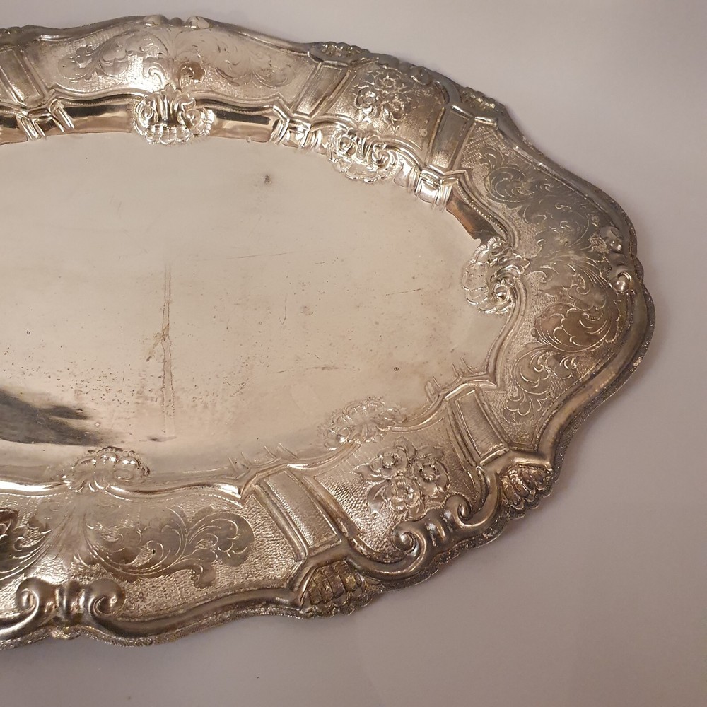 Antique Silver Plated Tray